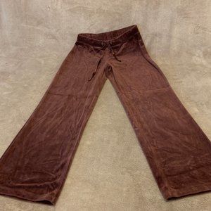 Brown Velour Yoga Pants